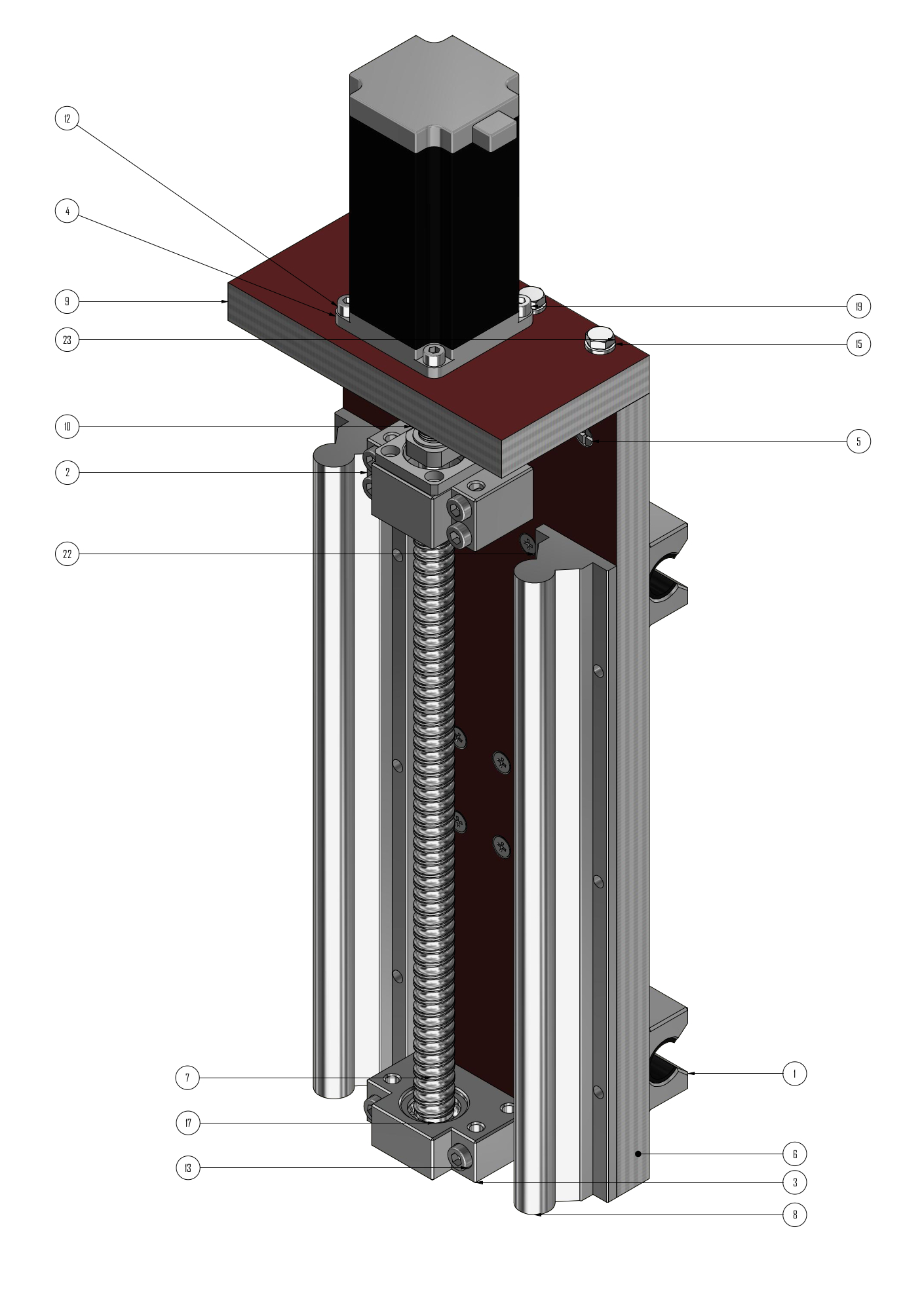 Progetto di CNC IsoMarc 3070110 - Asse Z